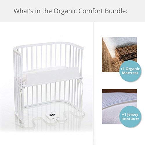 babybay Bedside Sleeper Organic Comfort Bundle in Purist (Pure White)