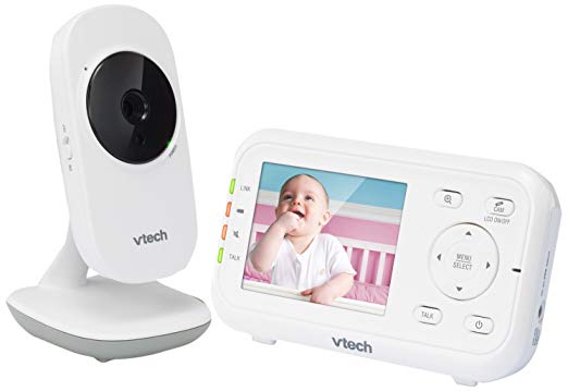 VTech VM3252 2.8” Digital Video Baby Monitor with Full-Color and Automatic Night Vision, White