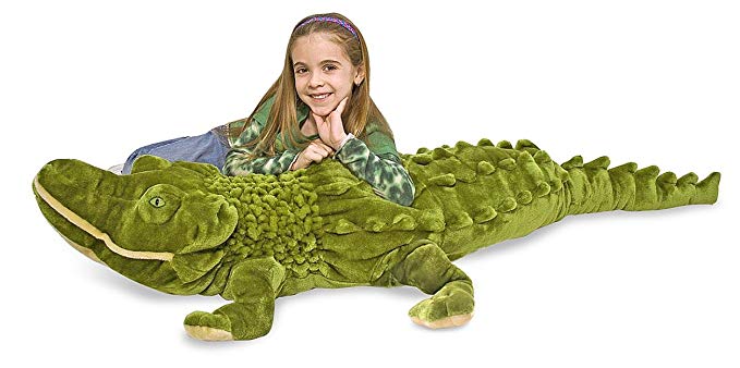 Melissa & Doug Giant Alligator - Lifelike Stuffed Animal (over 5 feet long)