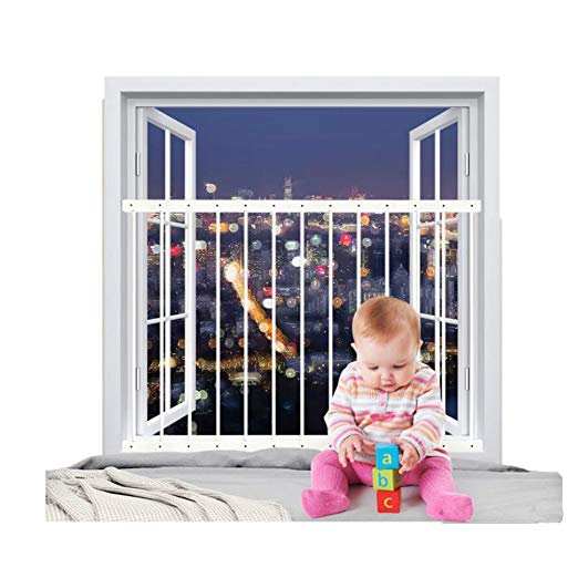 Fairy Baby Removeable Child Safety Window Guards Indoor,Fit 31.8-36.6 inches Wide