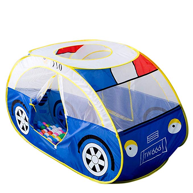Anyshock Large Police Car Tents, Waterproof Indoor and Outdoor Cute Car Play House/Castle/Tent Toys as a for 1-8 Years Old Kids/Boy/Girls/Baby/Infant