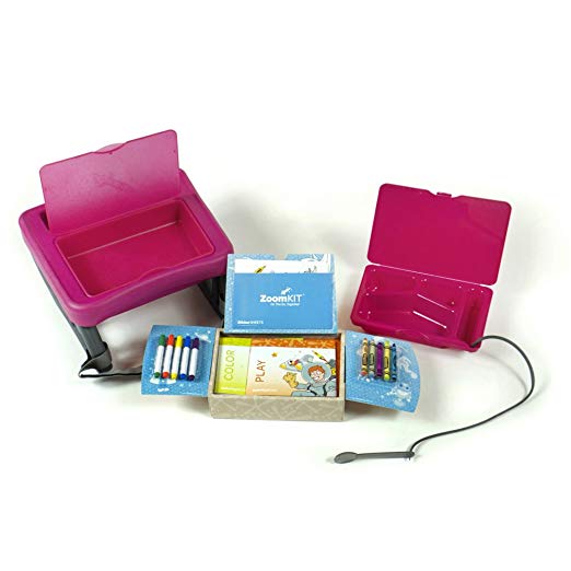 ZoomKIT Complete Fuchsia TRavel Table & Acitivity System