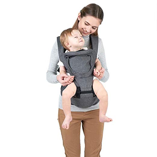 SIX-Position, Unisex 360 Ergonomic Baby & Child Carrier with Hip Seat by Baby Meerkats for All Seasons, Toddlers Carrier for Babies & Infants, Hiking Backpack, Adapts to Every Baby,All Seasons