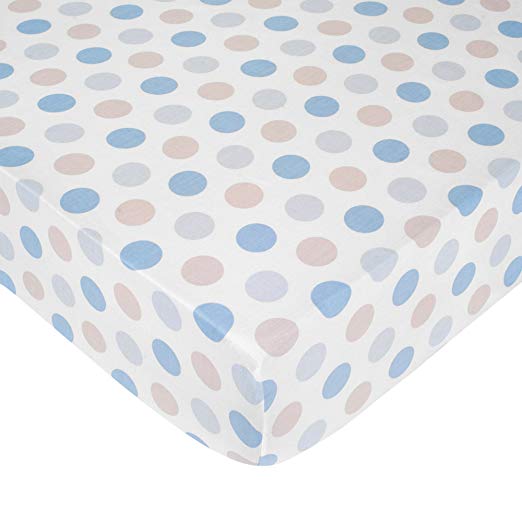 Carter's Crib Fitted Sheet, Boy Dots (Discontinued by Manufacturer)