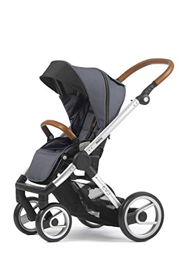 Mutsy Evo Industrial Edition Stroller, Grey with Silver Chassis