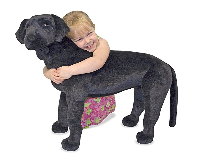 Melissa & Doug Giant Black Lab - Lifelike Stuffed Animal Dog (over 2 feet tall)