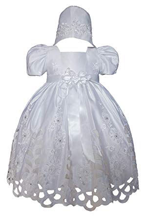 New Baby Girl Baptism Christening Formal Dress (0-30 Months) (0:(0-6 months))