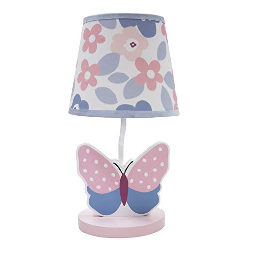 Bedtime Originals Butterfly Meadow Lamp with Shade and Bulb