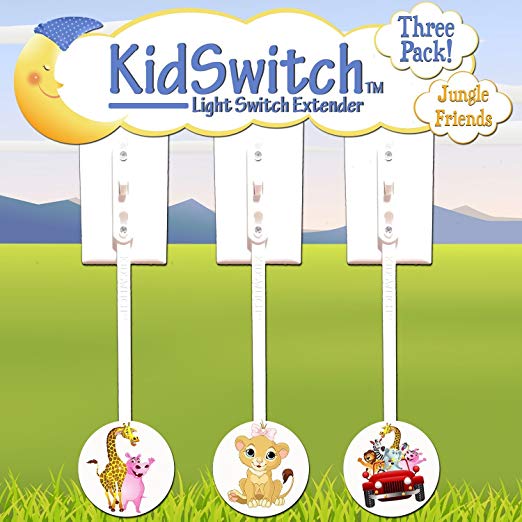 Kidswitch Light Switch Extender My Jungle Friends - 3 pack
