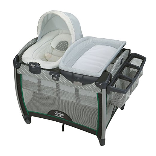 Graco Pack 'n Play Quick Connect Portable Bouncer with Bassinet, Albie, One Size