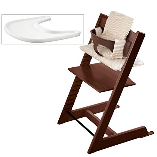 Stokke Tripp Trapp High Chair Bundle, Walnut