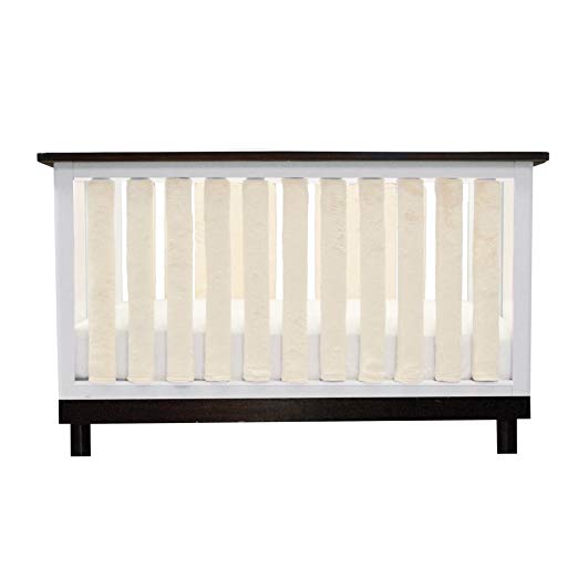 Pure Safety Vertical Crib Liners in Luxurious Cream Minky 38 Pack