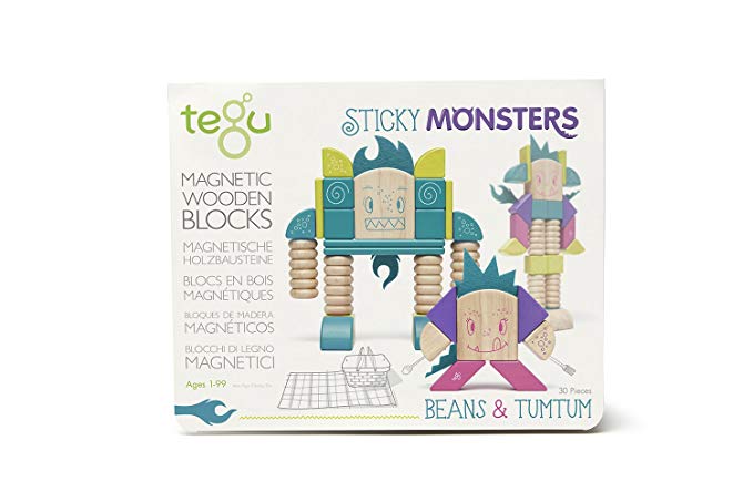 Tegu Beans & TUMTUM Magnetic Wooden Block Set