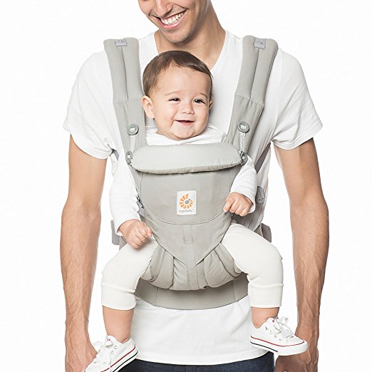 Ergobaby Omni 360 All-in-One Ergonomic Baby Carrier, All Carry Positions, Newborn to Toddler, Pearl Grey