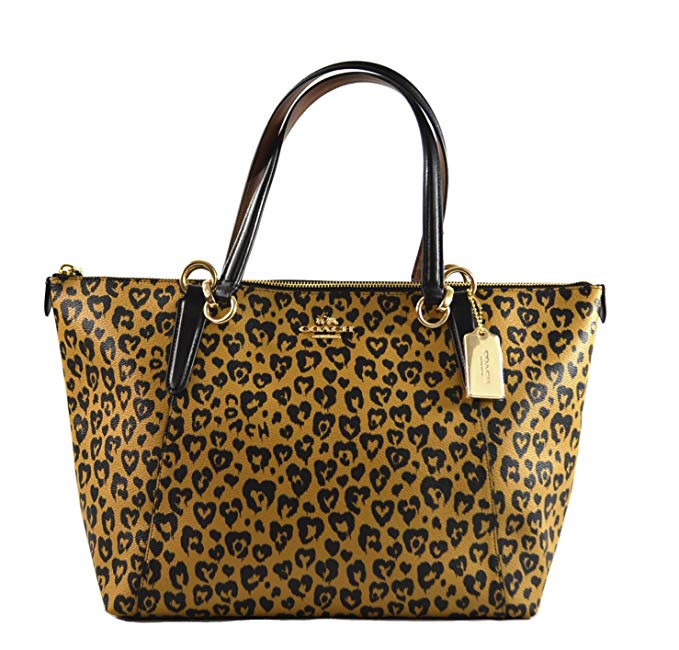 Coach Wild Heart Ava Tote Shoulder Bag Purse Handbag, Natural Multi