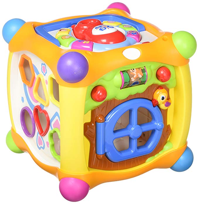 Best Choice Products Talking Activity Cube Box Play Center with Lights, Music, Many Functions & Skills - Great Gift