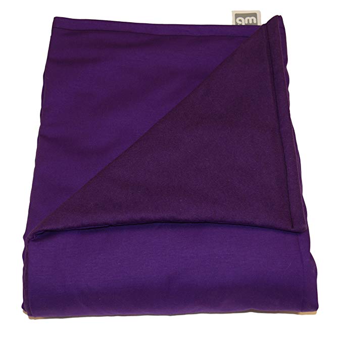 WEIGHTED BLANKETS PLUS LLC - Made in America - Teen Deluxe Medium Weighted Blanket - Purple - Cotton/Flannel (66