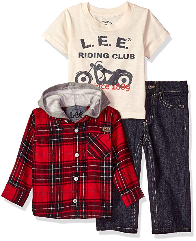 Lee Toddler Boys' Pants, Tee, Jacket set (little boys, baby sizes too)
