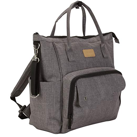 Kalencom Fashion Diaper Bag Backpack: Nola Backpack by Kalencom (Stone Gray)