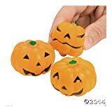 Halloween Jack O Lantern Pumpkin Mini Stress Balls Toys Party Favors (96 Pack)