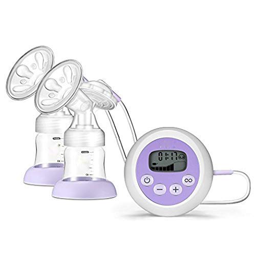 AOV Electric Breast Pump Breastfeeding Pump Double/Single Milk Pump 9 Suction Mode with Screen