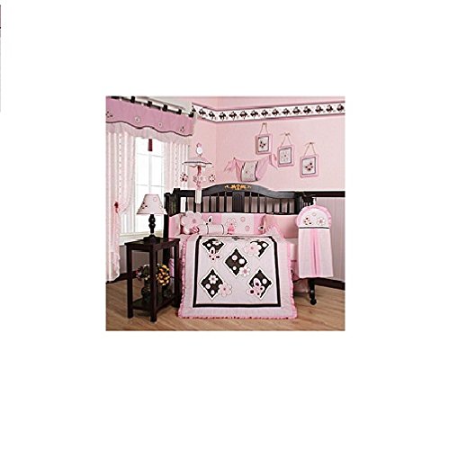 GEENNY Boutique 13 Piece Crib Bedding Set, Pink Butterfly