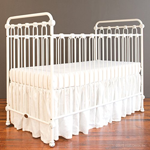 Bratt Decor joy baby crib distressed white