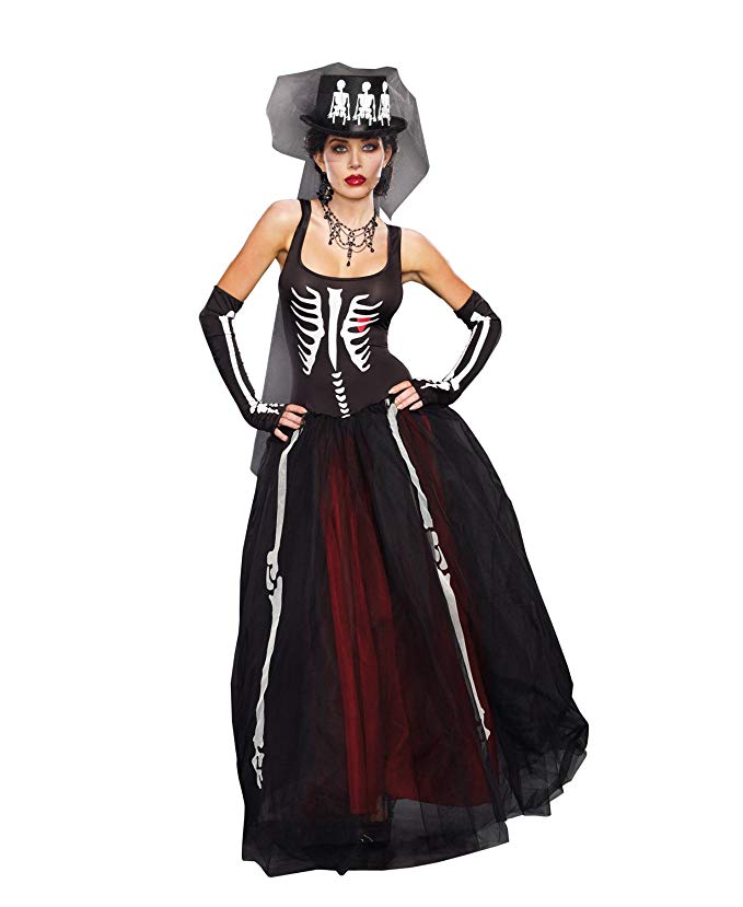 Dreamgirl Women's Ms. Bones Costume Set with Hat