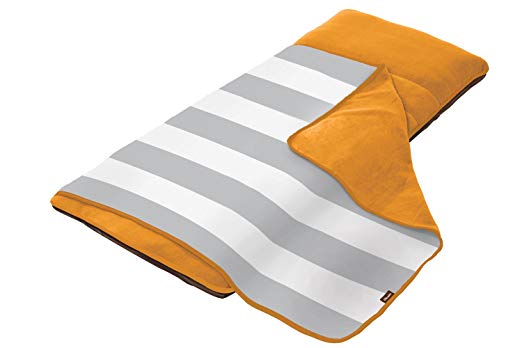 The Shrunks Zipaire Toddler Siesta Nap Pad, Orange/Grey