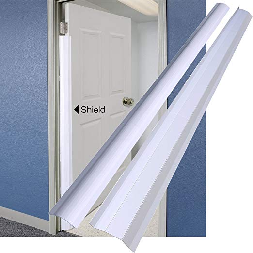 PinchNot Home Shield for 90 Degree Doors (Set) - Guard for Door Finger Child Safety. By Carlsbad Safety Products