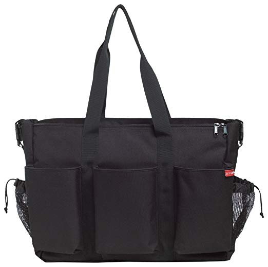 Skip Hop Duo Double Hold-it-All Diaper Bag, Black