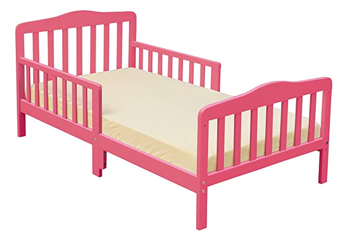 Furniture World Madison Toddler Bed, Hot Pink