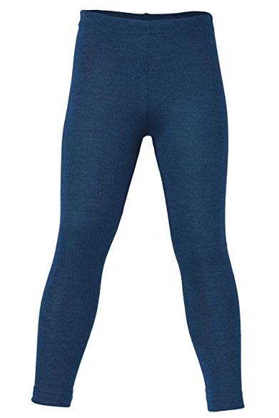Kids Thermal Underwear: Leggings Pants Base Layer, Organic Merino Wool and Silk