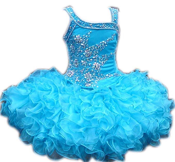 Leho Baby Girls' Beading Cupcakes Mini Toddler Dresses