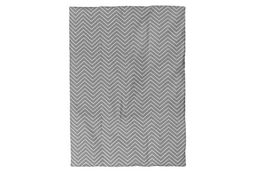 BOOBEYEH & DESIGN Baby Crib Bedding 2 Piece Set, Gray and White Zigzag Design,Includes a Crib Comforter and a Comforter Cover, Perfect for Baby Girls and Boys