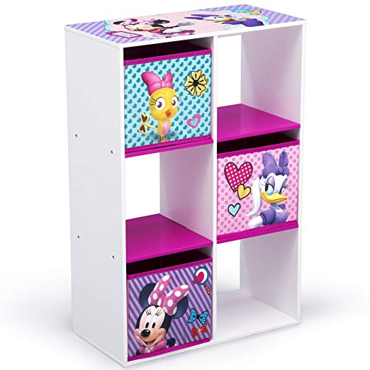 Delta Children 6 Cubby Storage Unit, Disney Minnie Mouse