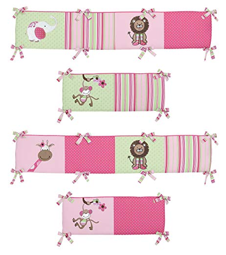 Sweet Jojo Designs Jungle Friends Collection Crib Bumper