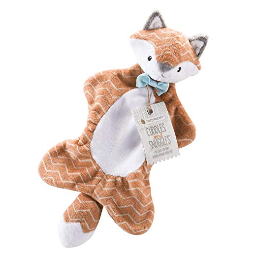 Baby Aspen Cuddles and Snuggles Fox Plush Lovie, Orange