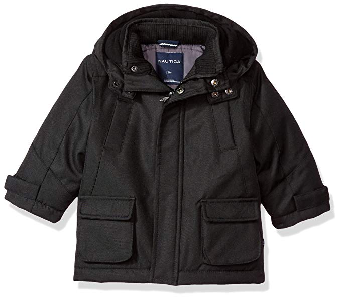 Nautica Baby Boys' Water Resistant Signature Bubble Jacket with Storm Cuffs