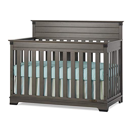 Child Craft Redmond 4-in-1 Convertible Crib, Dapper Gray