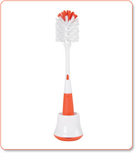 Bottle Brush with Nipple Cleaner and Stand