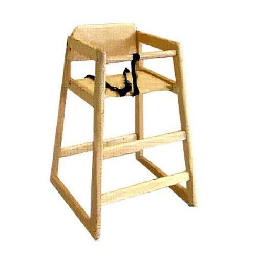 LA Baby Commercial/Restaurant Wooden High Chair, Natural