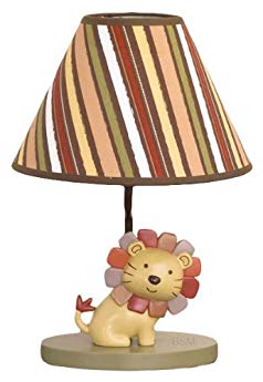 CoCaLo Baby Nali Jungle Lion Baby Boy Lamp with Shade Yellow
