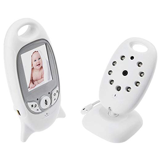 Video Baby Monitor, BeiLan Digital Security 2.4GHz Talk-Back Two-Way Audio Night Vision Temp Sensor Long-rang Signal Built-in Lullaby Comfort Baby 2.0