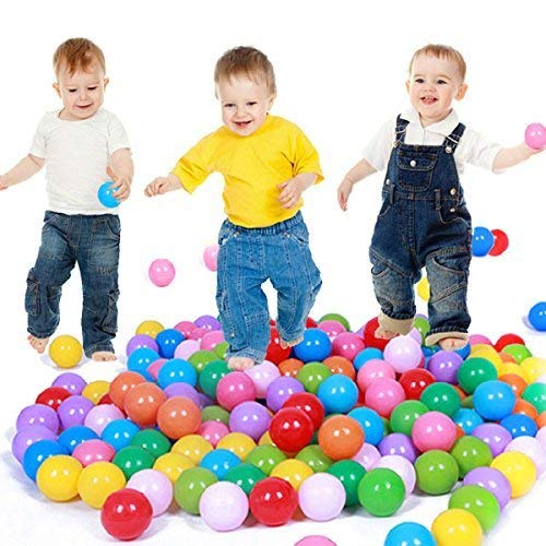E Support 3000PCS Colorful Plastic Ball Pit Balls Baby Kids Tent Swim Toys Ball Pool Ball Ocean Ball