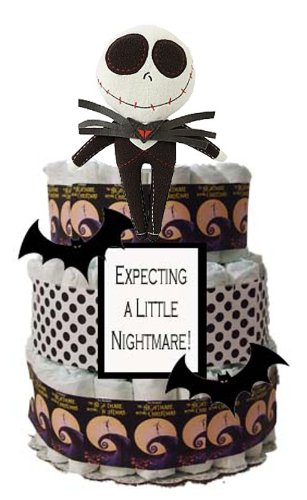 Expecting a Little Nightmare Diaper Cake