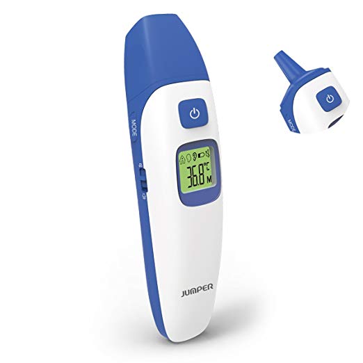 Baby Ear and Forehead Thermometer,Infrared Digital Medical Thermometer with 1 Sec Accurate Reading,20 Readings Memory Recall and Fever Alert for Baby,Infant,Toddler and Adults,FDA and CE Approved
