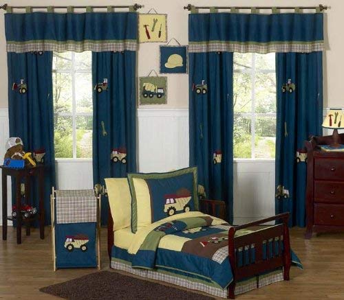 Sweet Jojo Designs 5-Piece Construction Zone Boy Toddler Bedding Boy Set