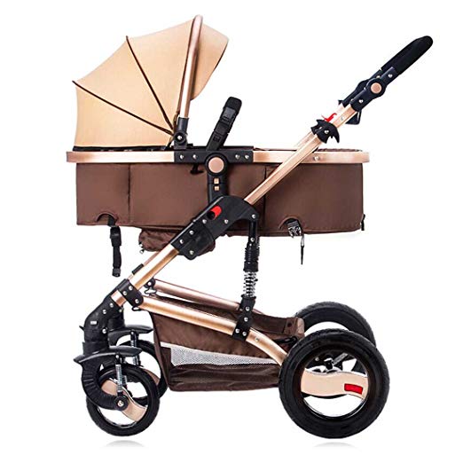 Baby Trend City Strollers for Newborn and Toddler Seat Strollers Safety Girls Mini Pram Pushchair (Rose Gold Bassinet Newborn seat)