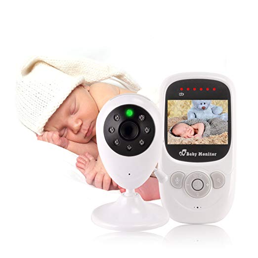 EtekStorm 2.4 inch Video Baby Monitor Night Vision Temperature Sensor Two Way Audio Talkback Communication System for Baby Seniors